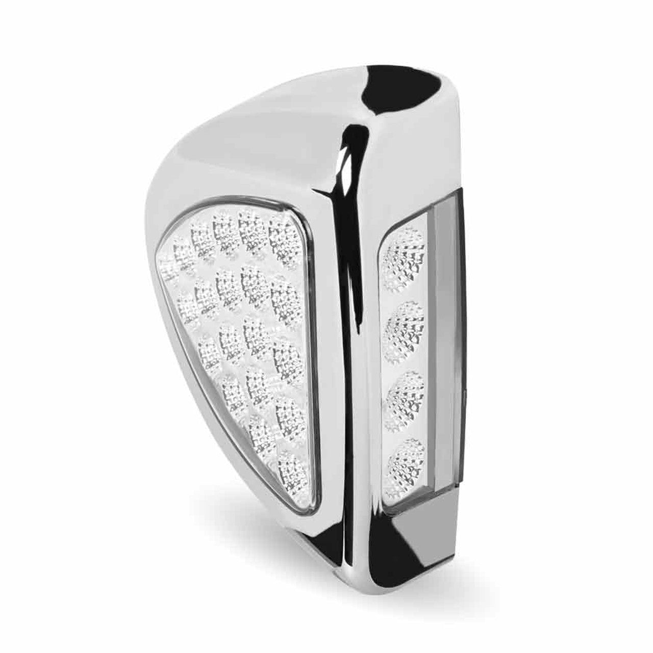 Dual Revolution LEDs, LED Lighting Amber Turn & Marker to Blue Auxiliary Peterbilt Headlight Turn Signal LED Light – 24 Diodes