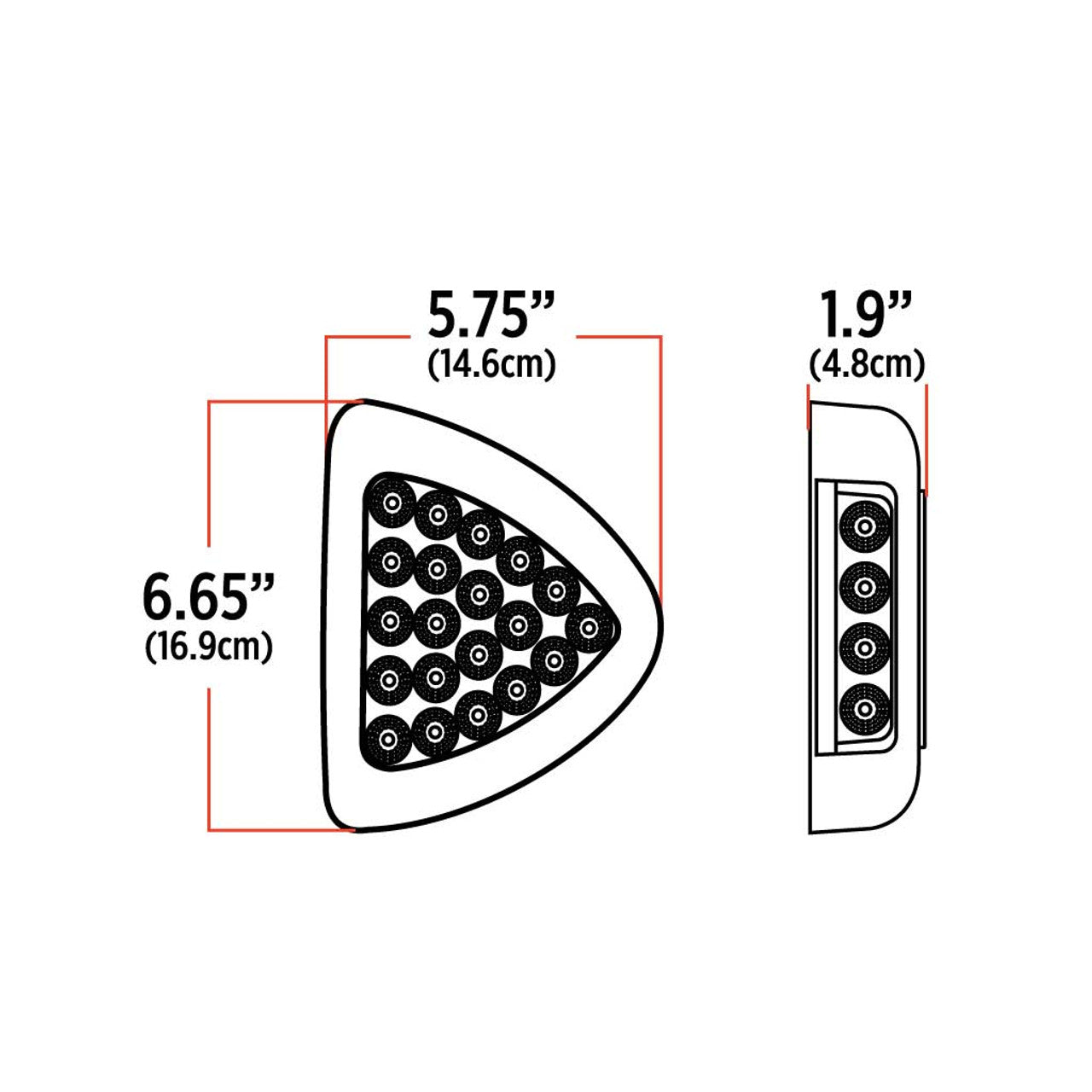 Dual Revolution LEDs, LED Lighting Amber Turn & Marker to Blue Auxiliary Peterbilt Headlight Turn Signal LED Light – 24 Diodes