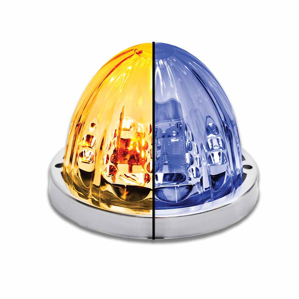 Clearance & Marker Star-Burst Watermelon Dual Revolution LED Light - 19 Diodes