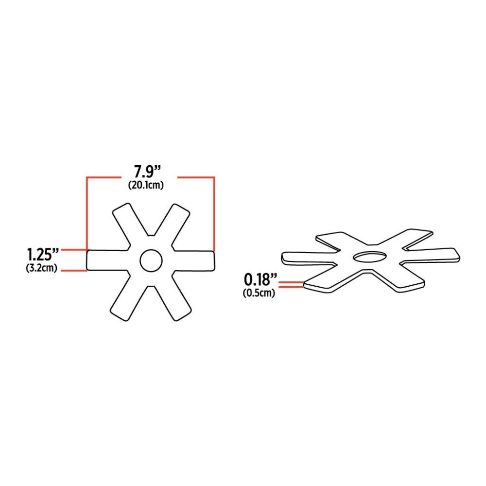 TRUX 8" Star LED Light for 15" Donaldson & Vortox Air Cleaners