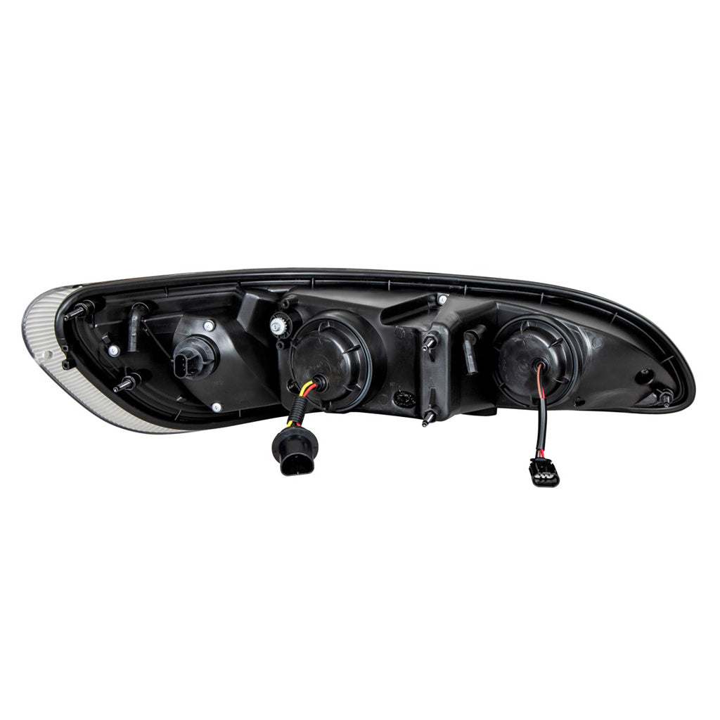 Chrome Projection Headlight W/LED Dual Function Light Bar For PB 386 (2005-2015) & 387 (1999-2010)