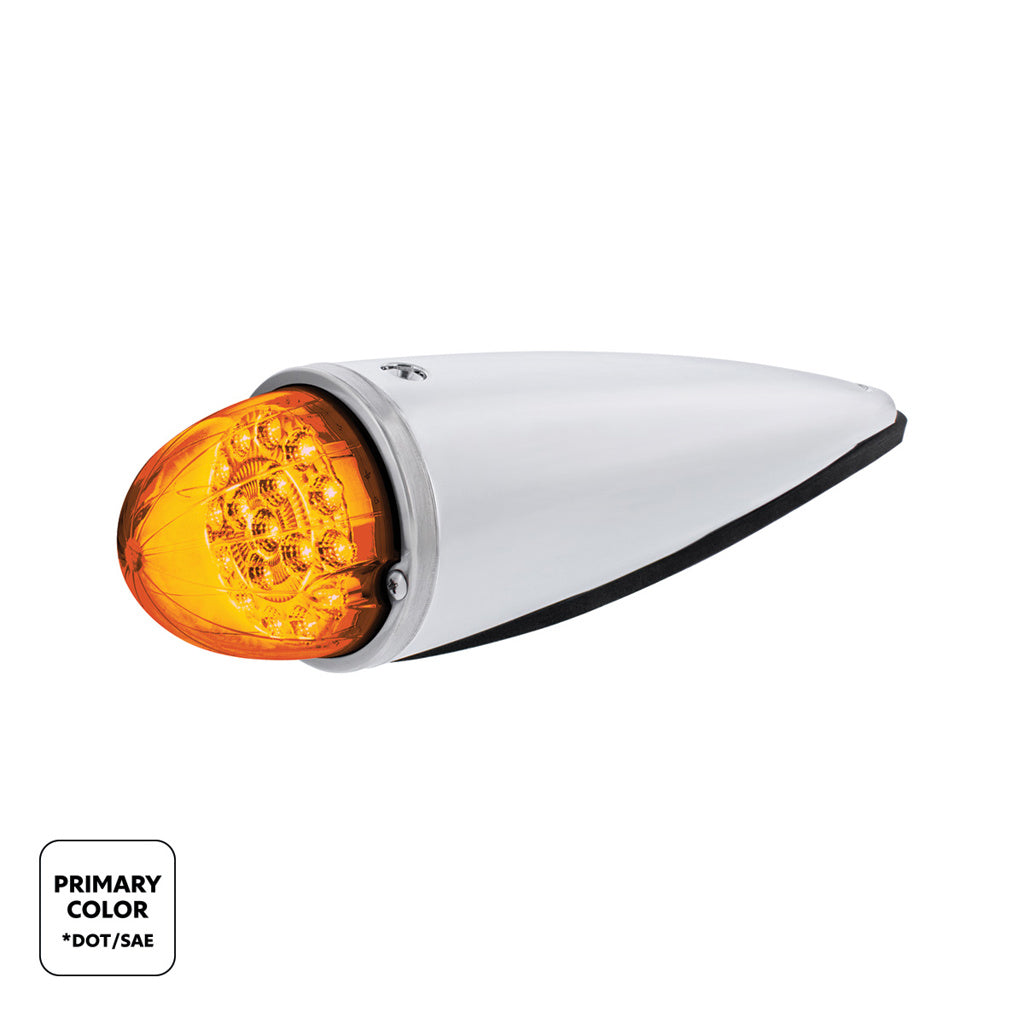 Amber/Blue Double Fury 17 LED Dual Function Watermelon Torpedo Cab Light