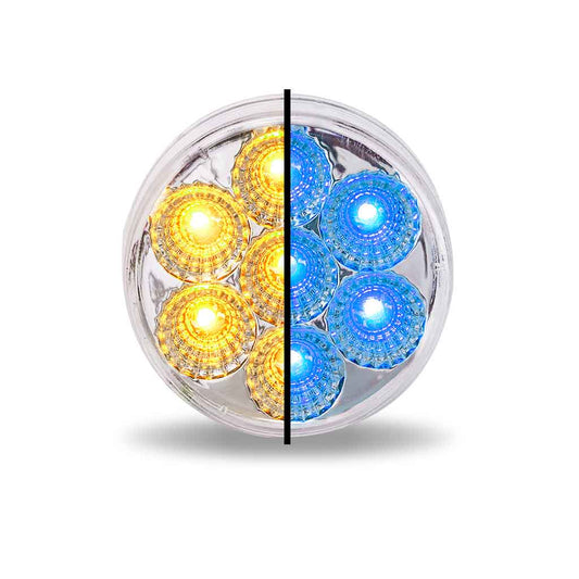 2.5" Dual Revolution LED Auxiliary Round Light - 7 Diodes